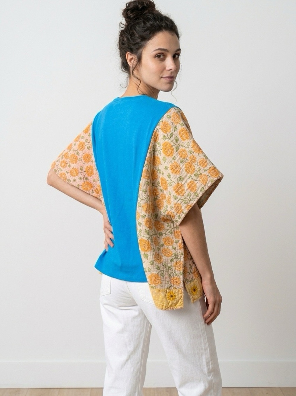 Handcrafted Upcycled Grateful Dead Kantha Tunic One Size - Picture 4 of 11